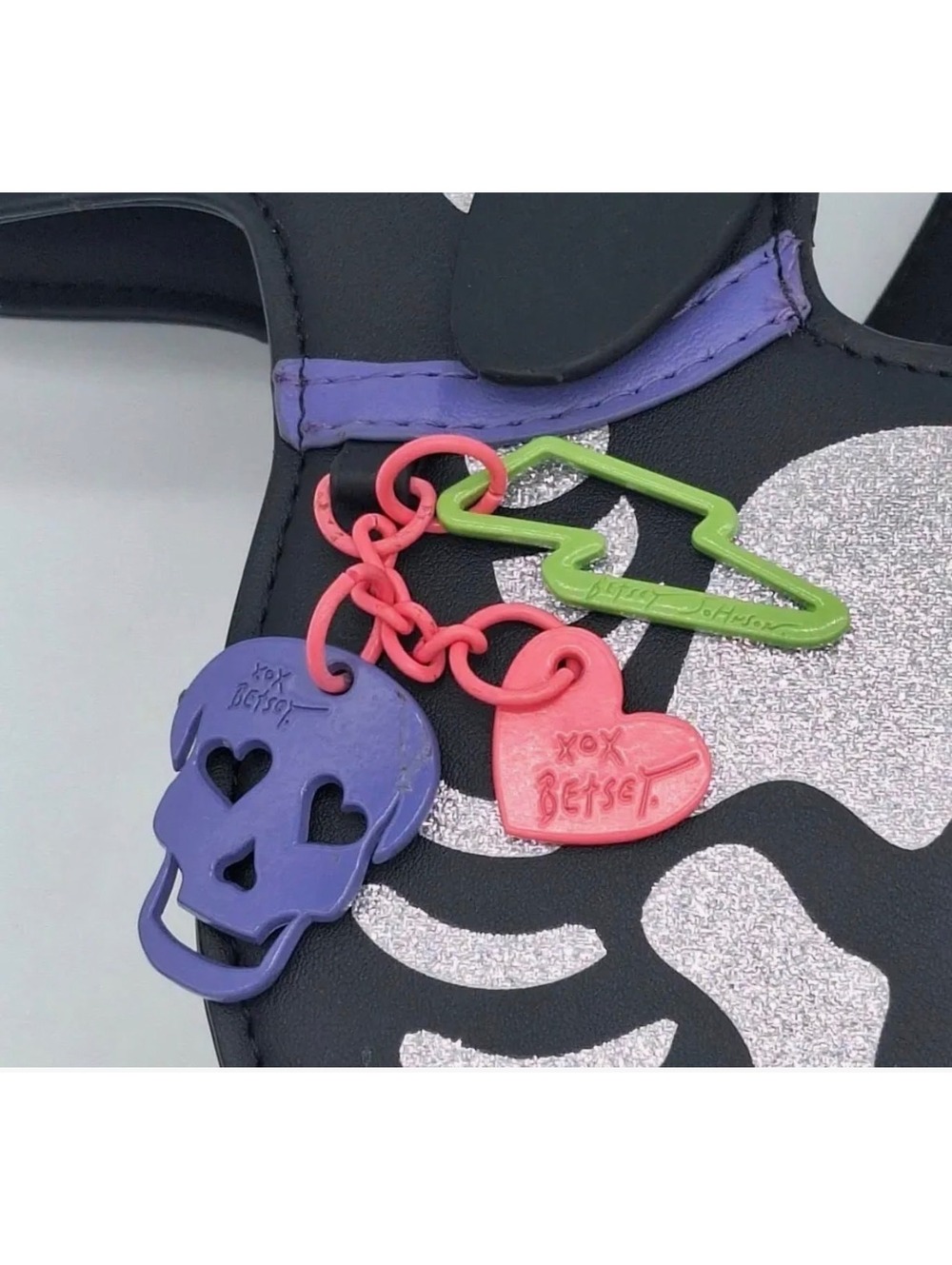 Betsey Johnson Kitsch Weenie Dachshund Halloween Glitter Bone Skeleton Dog BNWT - Picture 5 of 5
